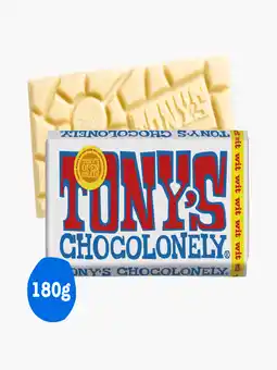 Flink Tony's Chocolonely reep wit 180g aanbieding