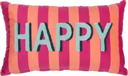 Intratuin Intratuin sierkussen Velvet roze / oranje 30 x 50 cm aanbieding