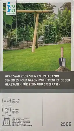 Intratuin Intratuin graszaad sier/speelgazon 12,5 m2 250 g aanbieding