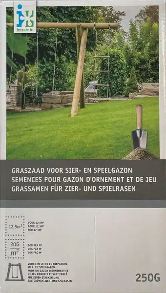 Intratuin Intratuin graszaad sier/speelgazon 12,5 m2 250 g aanbieding