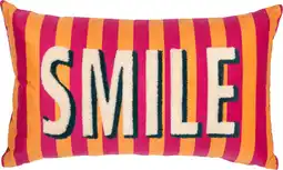 Intratuin Intratuin sierkussen Velvet geel / roze 30 x 50 cm aanbieding