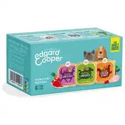 Pets Place Edgard&Cooper Kuipjes Multipack Adult Chicken Game Lamb - Hondenvoer - Kip Wild Lam 6x100 g aanbieding