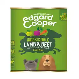 Pets Place Edgard&Cooper Blik Lamb Beef Adult - Hondenvoer - Lam Rund Appel 400 g Graanvrij aanbieding