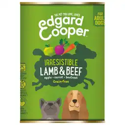 Pets Place Edgard&Cooper Blik Lamb Beef Adult - Hondenvoer - Lam Rund Appel 400 g Graanvrij aanbieding