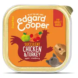 Pets Place Edgard&Cooper Kuipje Chicken Turkey Adult - Hondenvoer - Kip Kalkoen Appel 150 g Graanvrij aanbieding