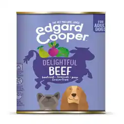 Pets Place Edgard&Cooper Blik Beef Adult - Hondenvoer - Rund Rode Biet Broccoli 400 g Graanvrij aanbieding