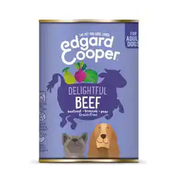 Pets Place Edgard&Cooper Blik Beef Adult - Hondenvoer - Rund Rode Biet Broccoli 400 g Graanvrij aanbieding