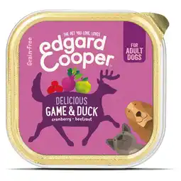 Pets Place Edgard&Cooper Kuipje Game Duck Adult - Hondenvoer - Wild Eend Cranberry 150 g Graanvrij aanbieding