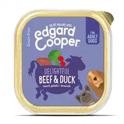 Pets Place Edgard&Cooper Kuipje Beef Duck Adult - Hondenvoer - Rund Eend Bataat 150 g Graanvrij aanbieding