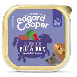 Pets Place Edgard&Cooper Kuipje Beef Duck Adult - Hondenvoer - Rund Eend Bataat 150 g Graanvrij aanbieding