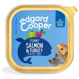 Pets Place Edgard&Cooper Kuipje Salmon Turkey Adult - Hondenvoer - Zalm Kalkoen 150 g aanbieding