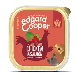 Pets Place Edgard&Cooper Kuipje Chicken Salmon Senior - Hondenvoer - Kip Zalm Broccoli 150 g Graanvrij aanbieding