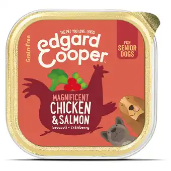 Pets Place Edgard&Cooper Kuipje Chicken Salmon Senior - Hondenvoer - Kip Zalm Broccoli 150 g Graanvrij aanbieding