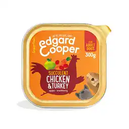 Pets Place Edgard&Cooper Kuipje Chicken Turkey Adult - Hondenvoer - Kip Kalkoen Appel 300 g Graanvrij aanbieding