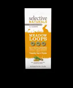 Pets Place Supreme Selective Naturals Meadow Loops - Knaagdiersnack - 80 g aanbieding