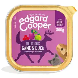 Pets Place Edgard&Cooper Kuipje Game Duck Adult - Hondenvoer - Wild Eend Cranberry 300 g Graanvrij aanbieding