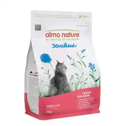 Pets Place Almo Nature Cat Holistic Sterilised - Kattenvoer - Zalm Rijst 2 kg Sterilised aanbieding