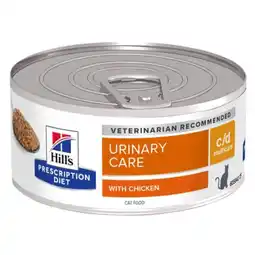 Pets Place Hill's Prescription Diet C/D Multicare Urinary Care Blik - Kattenvoer - Kip 156 g aanbieding
