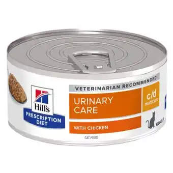 Pets Place Hill's Prescription Diet C/D Multicare Urinary Care Blik - Kattenvoer - Kip 156 g aanbieding