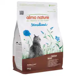 Pets Place Almo Nature Cat Holistic Sterilised - Kattenvoer - Rund Rijst 2 kg Sterilised aanbieding