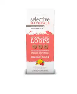 Pets Place Supreme Selective Naturals Woodland Loops - Knaagdiersnack - 80 g aanbieding
