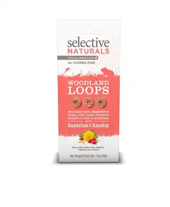 Pets Place Supreme Selective Naturals Woodland Loops - Knaagdiersnack - 80 g aanbieding