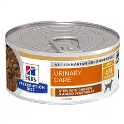 Pets Place Hill's Prescription Diet C/D Multicare Urinary Care Stoofpotje Blik - Hondenvoer - Kip Groente 156 g aanbieding
