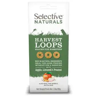 Pets Place Supreme Selective Naturals Harvest Loops - Knaagdiersnack - 80 g aanbieding