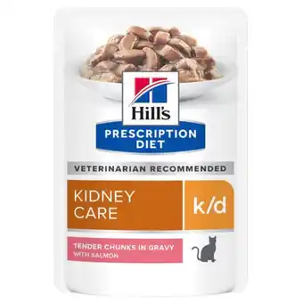 Pets Place Hill's Prescription Diet K/D Kidney Care Maaltijdzakjes - Kattenvoer - Zalm 12x85 g aanbieding