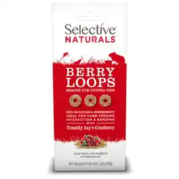 Pets Place Supreme Selective Naturals Berry Loops - Knaagdiersnack - 80 g aanbieding