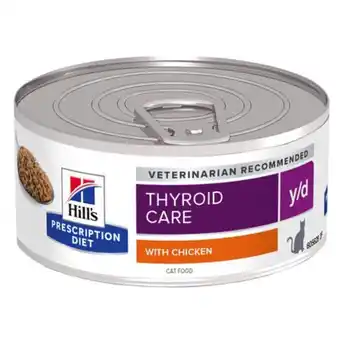 Pets Place Hill's Prescription Diet Y/D Thyroid Care Blik - Kattenvoer - Kip 156 g aanbieding