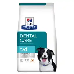 Pets Place Hill's Prescription Diet T/D Dental Care Zak - Hondenvoer - Kip 4 kg aanbieding
