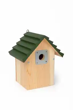 Pets Place Wildbird Nestkast Vail Met Beschermplaatje - Broeden - 23x18x27 cm Groen aanbieding