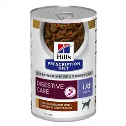 Pets Place Hill's Prescription Diet I/D Digestive Care Low Fat Stoofpotje Blik - Hondenvoer - Kip Groente 354 g aanbieding