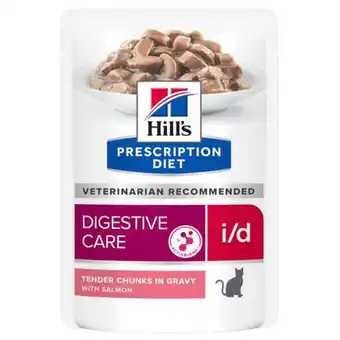 Pets Place Hill's Prescription Diet I/D Digestive Care Maaltijdzakjes - Kattenvoer - Zalm 12x85 g aanbieding