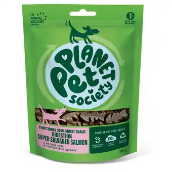Pets Place Planet Pet Society Dog Functional Super Salvaged Digestion - Hondensnacks - Zalm 150 g aanbieding