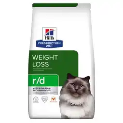 Pets Place Hill's Prescription Diet R/D Weight Reduction Zak - Kattenvoer - Kip 3 kg aanbieding