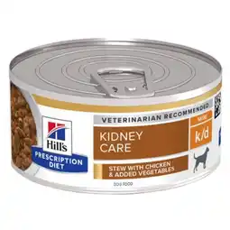Pets Place Hill's Prescription Diet K/D Kidney Care Stoofpotje Blik - Hondenvoer - Kip Groente 156 g aanbieding