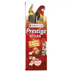 Pets Place Versele-Laga Prestige Sticks Grote Parkieten - Vogelsnack - Noten Rozijn 140 g 2 stuks aanbieding