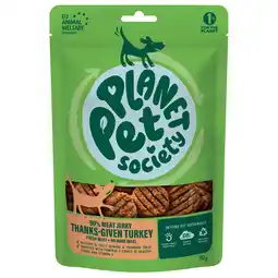 Pets Place Planet Pet Society Dog Jerky Thanks Given - Hondensnacks - Kalkoen 90 g aanbieding