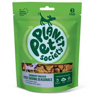 Pets Place Planet Pet Society Dog Cracker Co2 Saving Seasonals - Hondensnacks - Fruit 200 g aanbieding