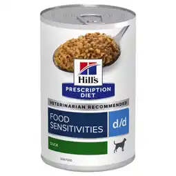 Pets Place Hill's Prescription Diet D/D Food Sensitivities Blik - Hondenvoer - Eend 370 g aanbieding
