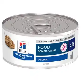 Pets Place Hill's Prescription Diet Z/D Food Sensitivities Blik - Kattenvoer - 156 g aanbieding