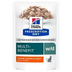Pets Place Hill's Prescription Diet W/D Digestive/Weight Management Pouch - Kattenvoer - 12x85 g aanbieding