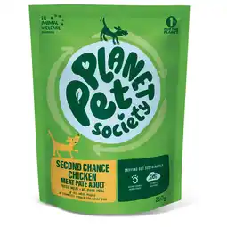 Pets Place Planet Pet Society Dog Pouch Second Chance Adult - Hondenvoer - Kip 260 g aanbieding