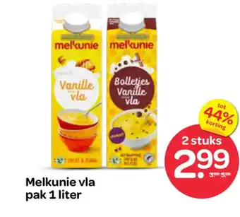 Spar Melkunie vla aanbieding