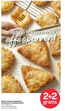 Spar SPAR roomboter appelflap, kersencarre of abrikozenhoef aanbieding