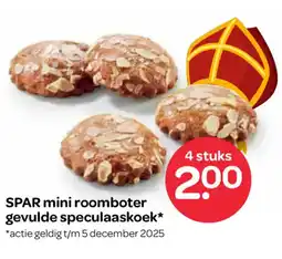 Spar SPAR mini roomboter gevulde speculaaskoek aanbieding
