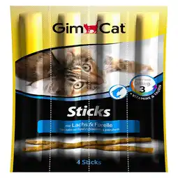 Pets Place Gimcat Sticks - Kattensnack - Vis 20 g 4 stuks aanbieding
