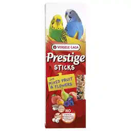 Pets Place Versele-Laga Prestige Sticks Kleine Parkieten - Vogelsnack - Fruit Paardenbloem 60 g 2 stuks aanbieding